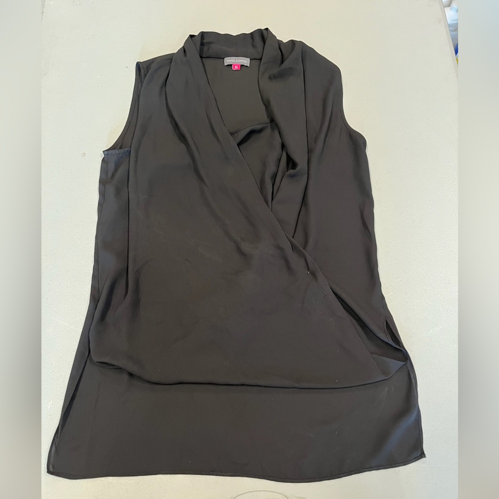 Elegant Black Sleeveless Blouse